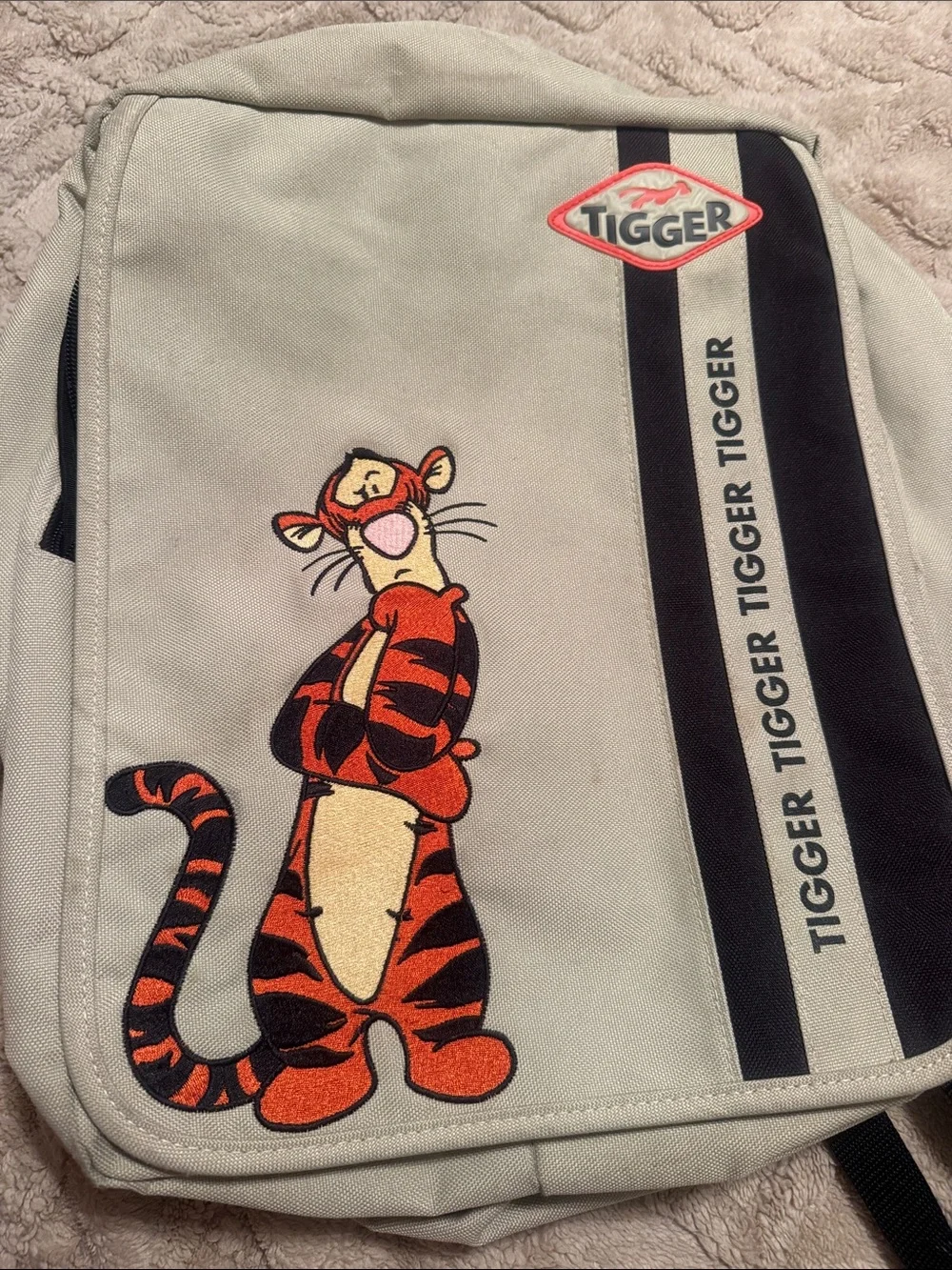 Disney Tigger Kids Backpack in Light Gray, Orange, Black